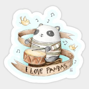 I love Pandas Sticker